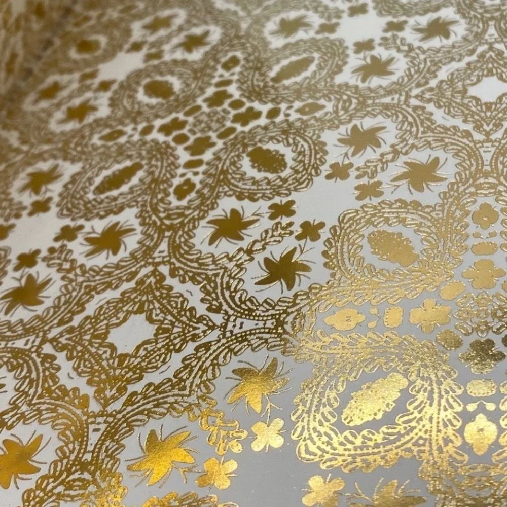 Christian Lacroix Paris Paseo Gold‎ Embossed Journal Notebook Metallic Gold 8x6